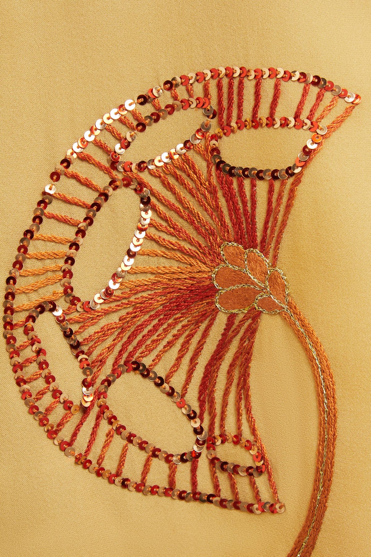 Haut Landy, détail broderie